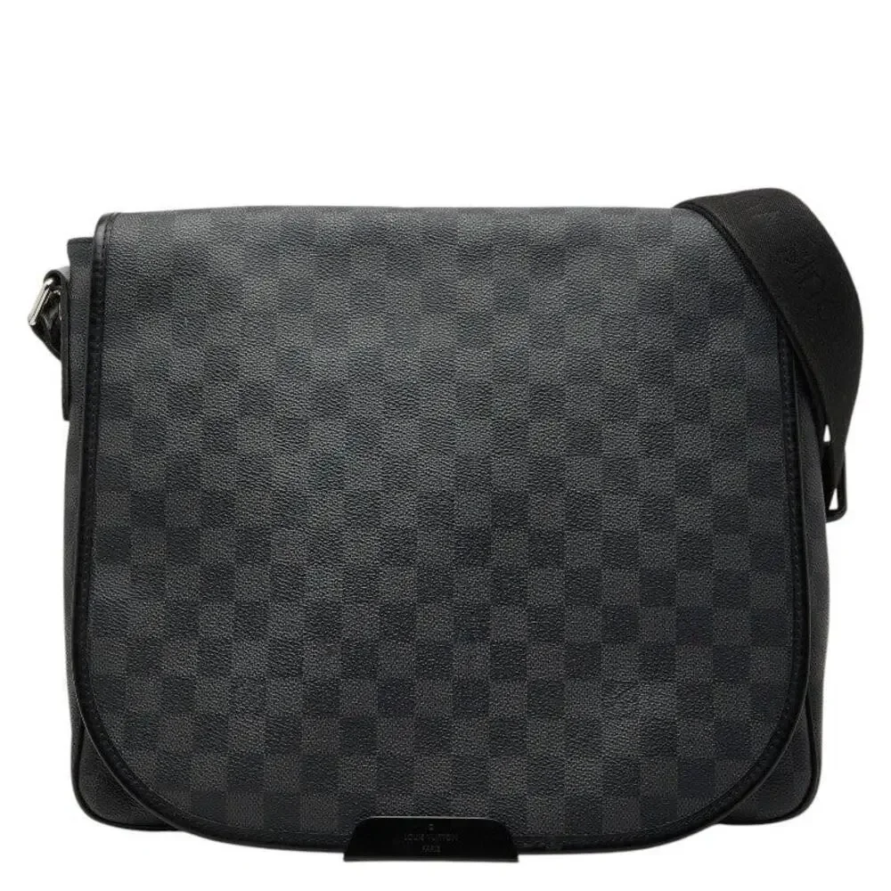 Louis Vuitton Damier Graphite Daniel MM Shoulder Bag Black